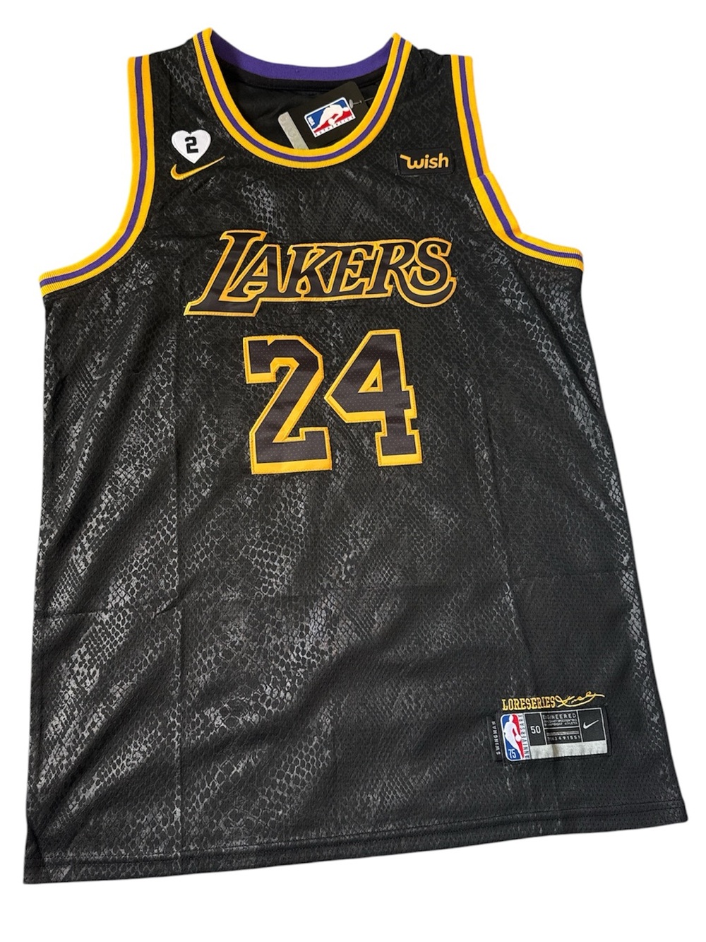 KOBE BRYANT Lakers Nike Swingman Lore Series Jersey Sz 50 L